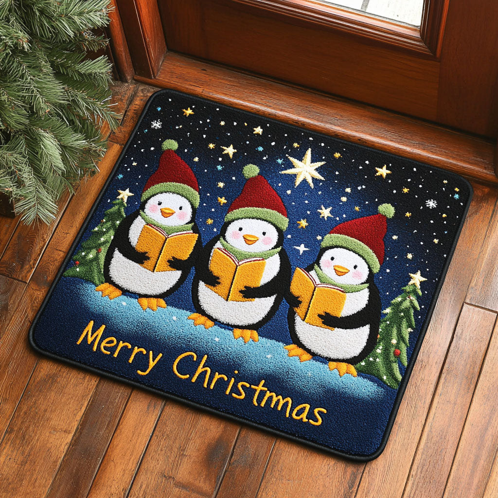 Penguin Song Doormat Perfect Gift For Friends and Family on Christmas Day