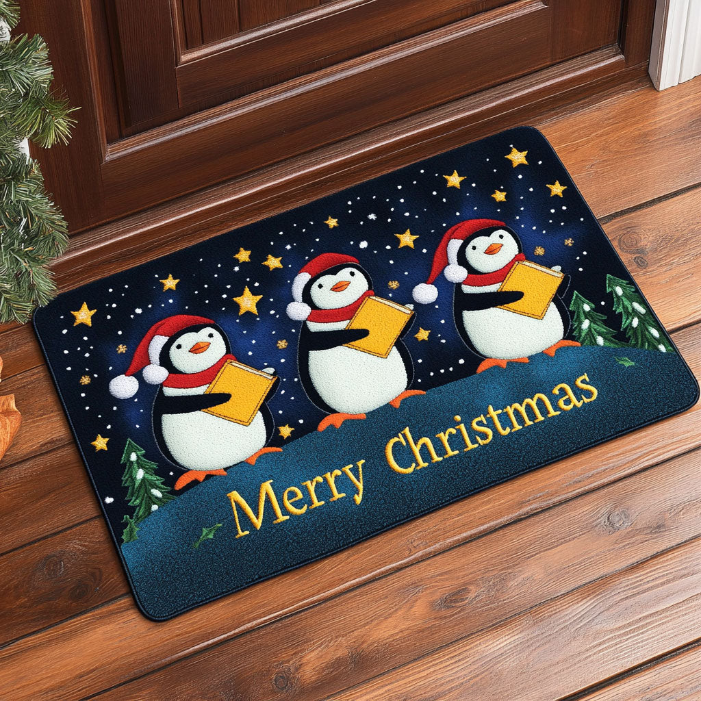 Penguin Symphony Doormat Perfect Gift For Friends and Family on Christmas Day
