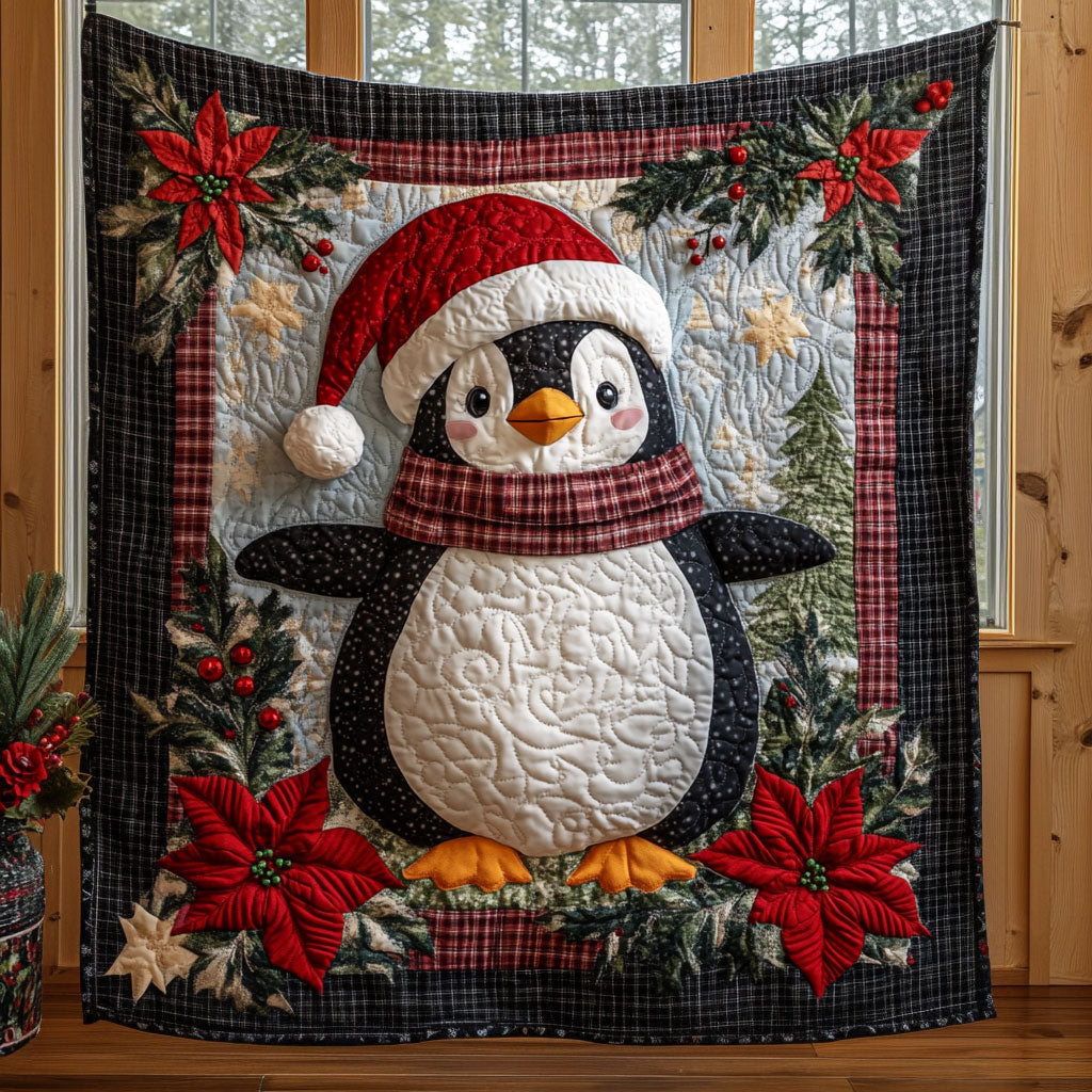 Penguin Wish Quilted Blanket Queen Size Blanket Graduation Gifts For Daughter
