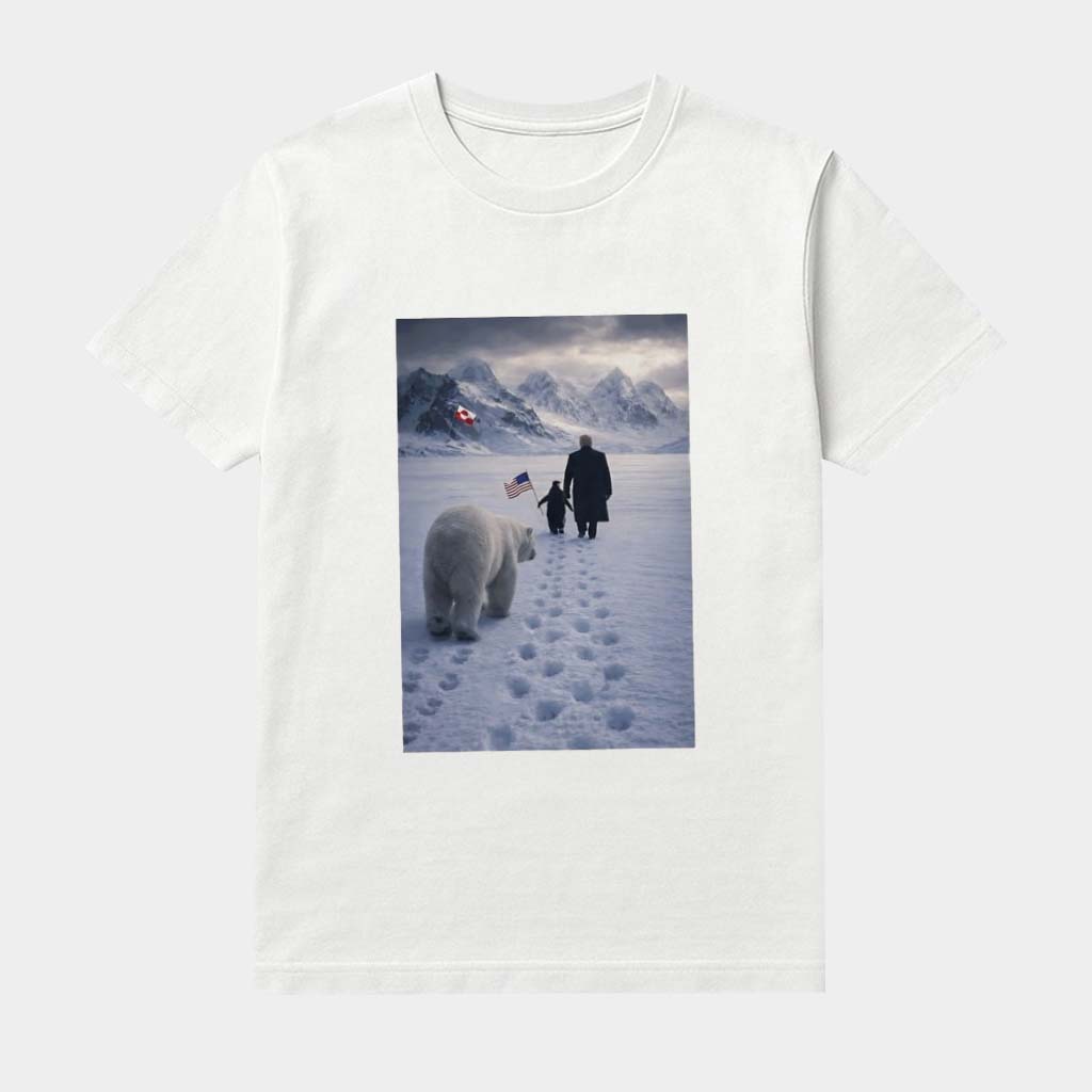 Penguin With Trump And Polar Bear Greenland Shirt Nihilist Penguin Tee Gifts For Trump Support