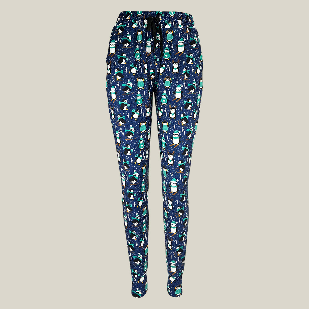 Penguin Wonderland Joggers Animal Themed Sports Leggings Yoga Style Gifts For Her