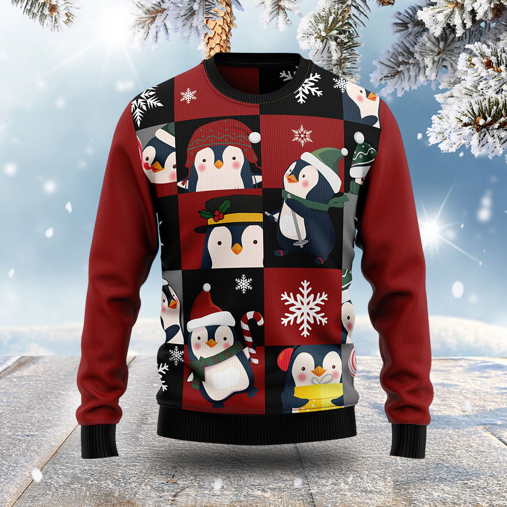 Penguin Xmas Ugly Christmas Sweater Animal Themed Christmas Gift Ideas For Penguin Lovers