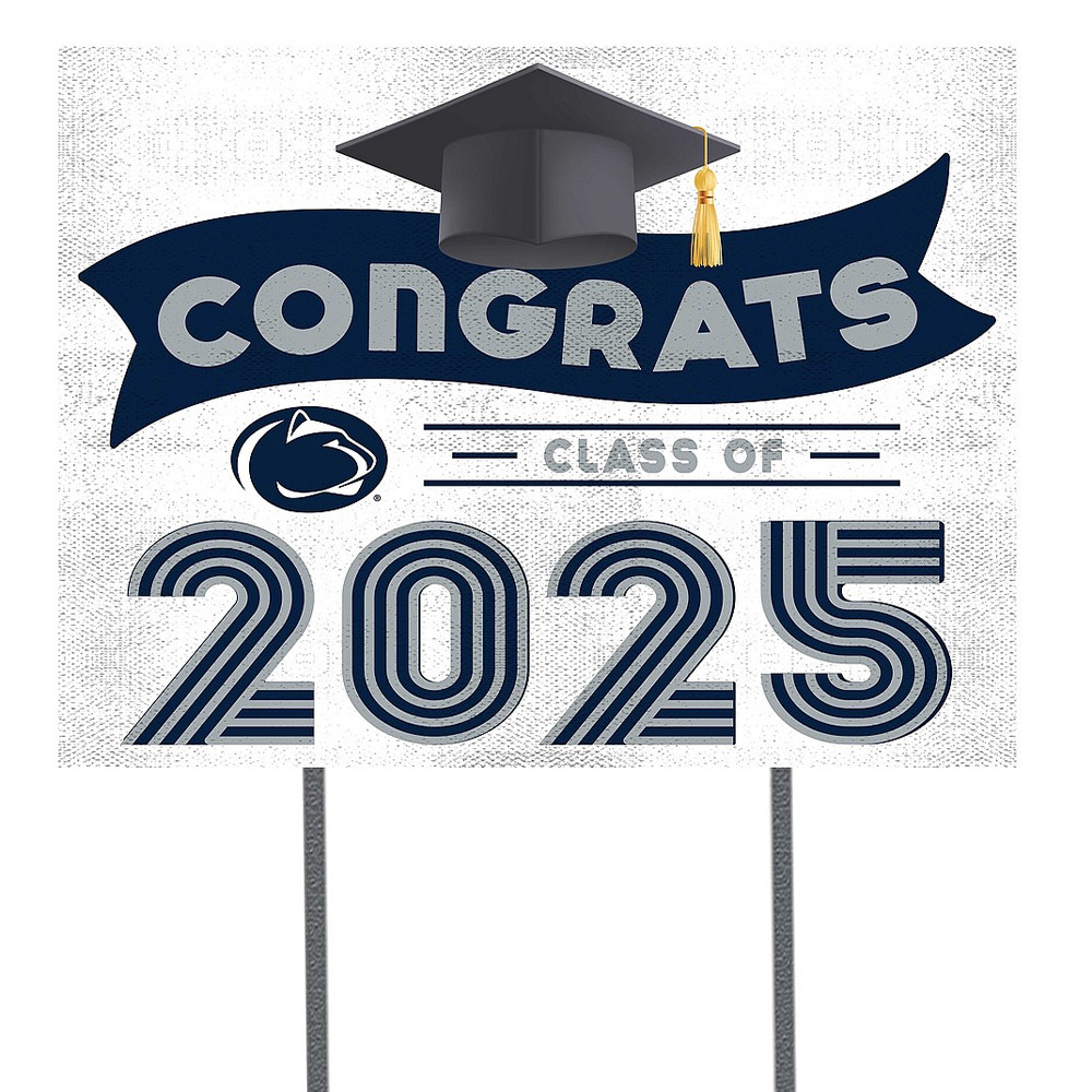 Penn State Congrats Class of 2025 Yard Sign Lawn Decor