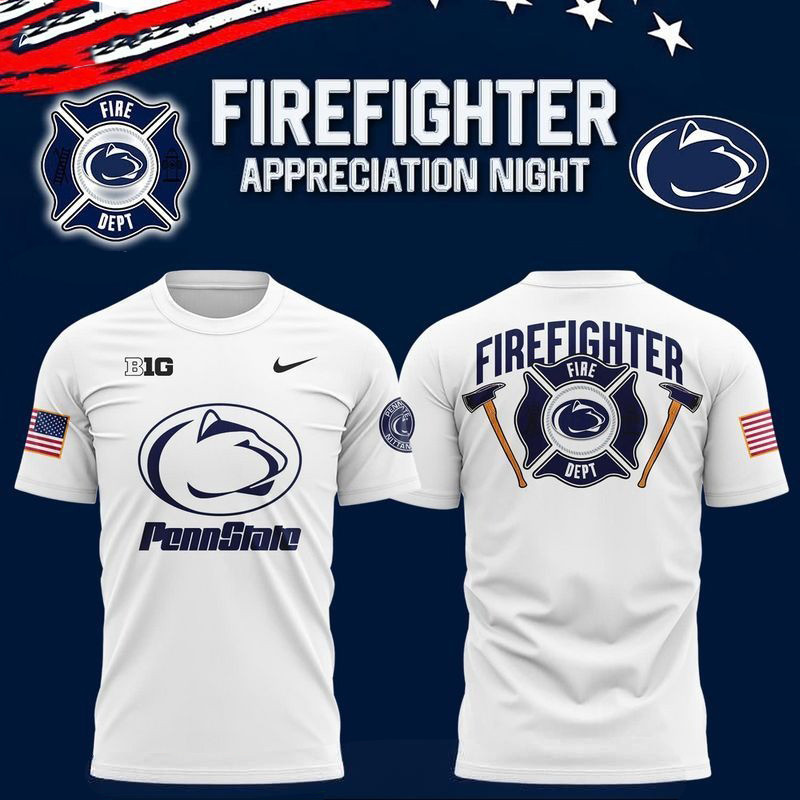 Penn State Football Firefighter Appreciation Shirt Football Fan Gift Ideas