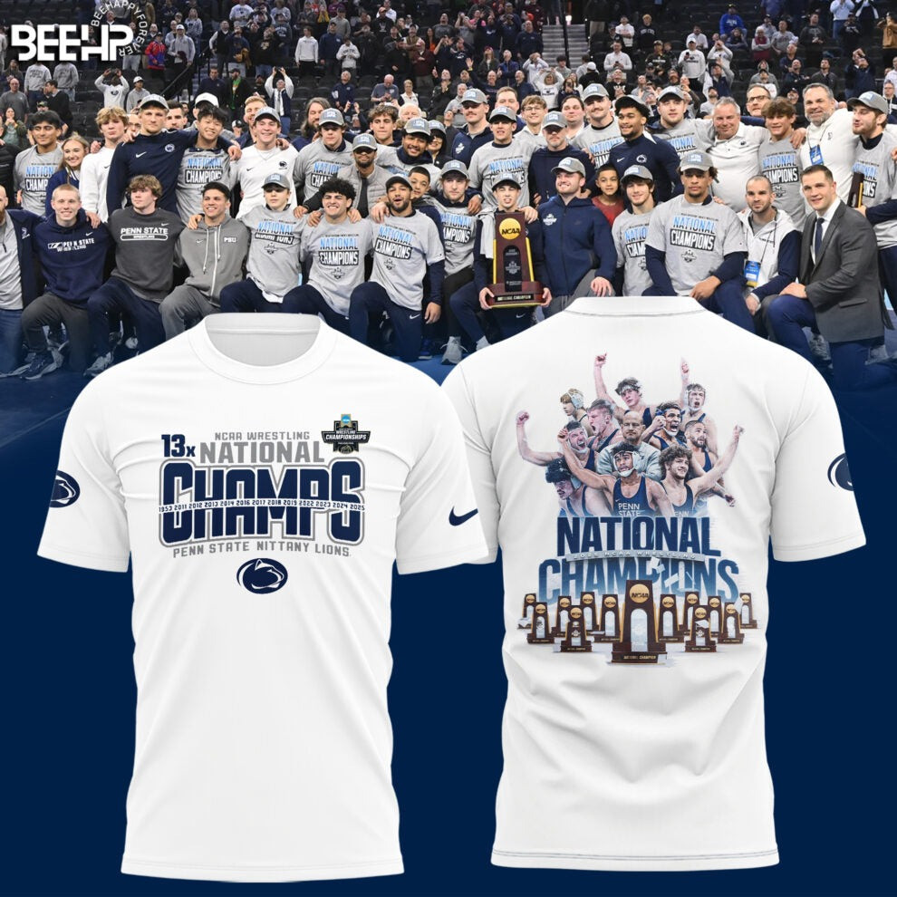 Penn State Nittany Lions 2025 NCAA Wrestling National Champions T-Shirt Good Gifts For Husband
