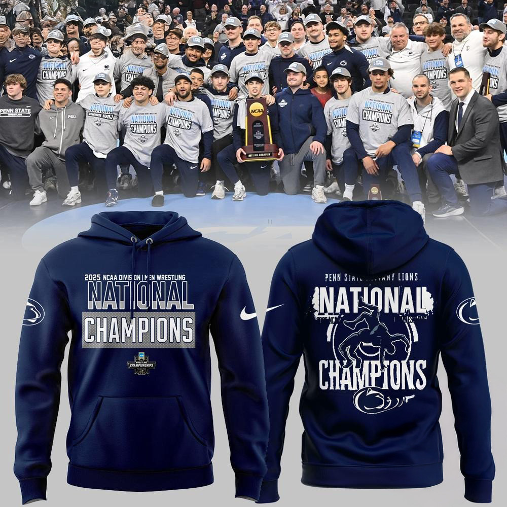 Penn State Nittany Lions NCAA Division Men's Wrestling National Champions Hoodie Gift For Him