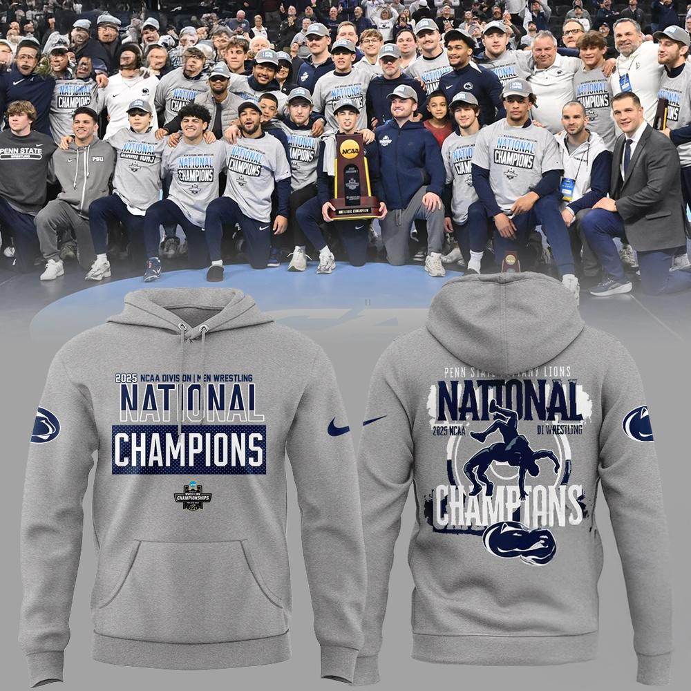 Penn State Nittany Lions NCAA Division Men's Wrestling National Champions Hoodie Gifts For Dad