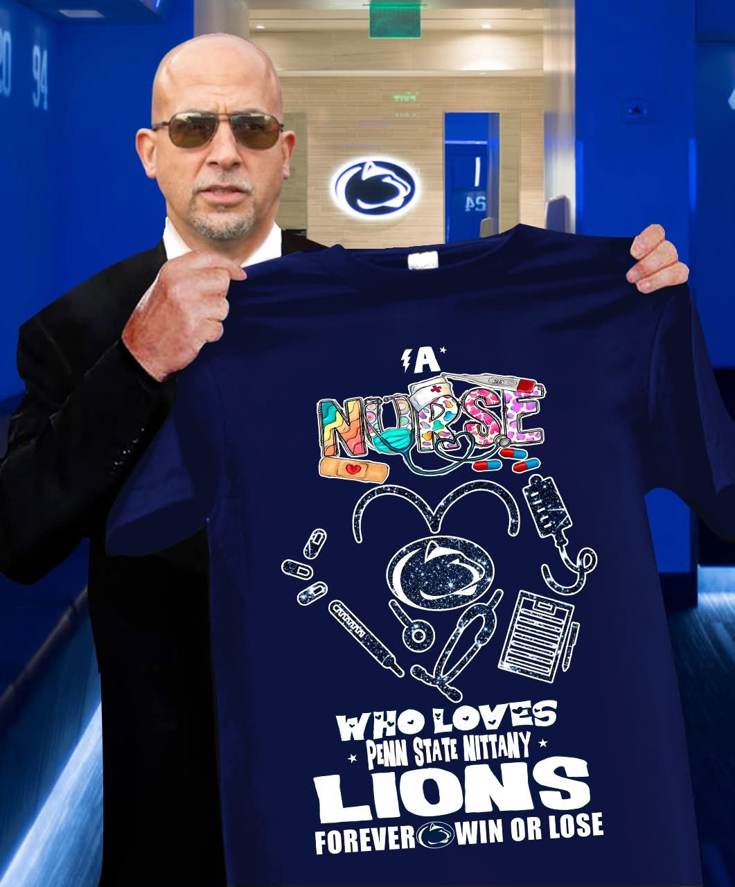 Penn State Nittany Lions Nurse Night Shirt Gift Ideas For fans