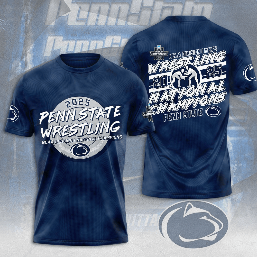 Penn State Nittany Lions Wrestling 2025 National Champions T-Shirt Gift Ideas For Fan Lovers