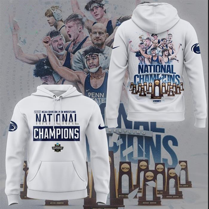 Penn State Nittany Lions Wrestling National Champions Hoodie Gifts For Football Fan