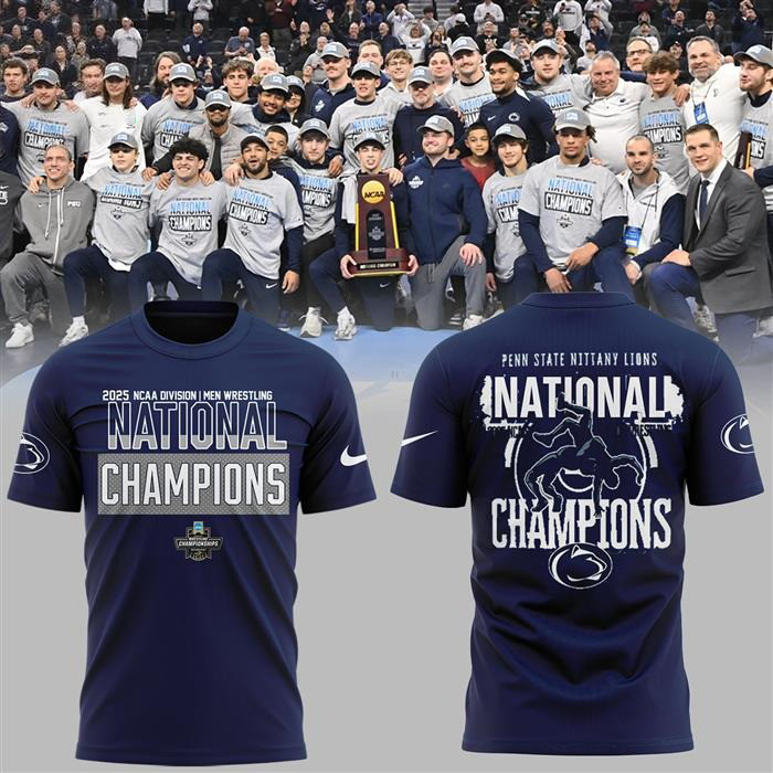 Penn State Nittany Lions Wrestling National Champions Shirt Gift Ideas For Football Lovers