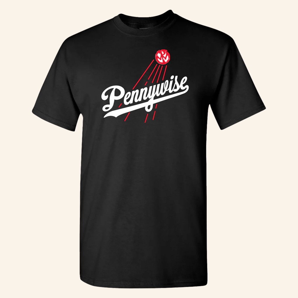 Pennywise Merch Baseball Black T-Shirt Best Birthday Gift For Husband