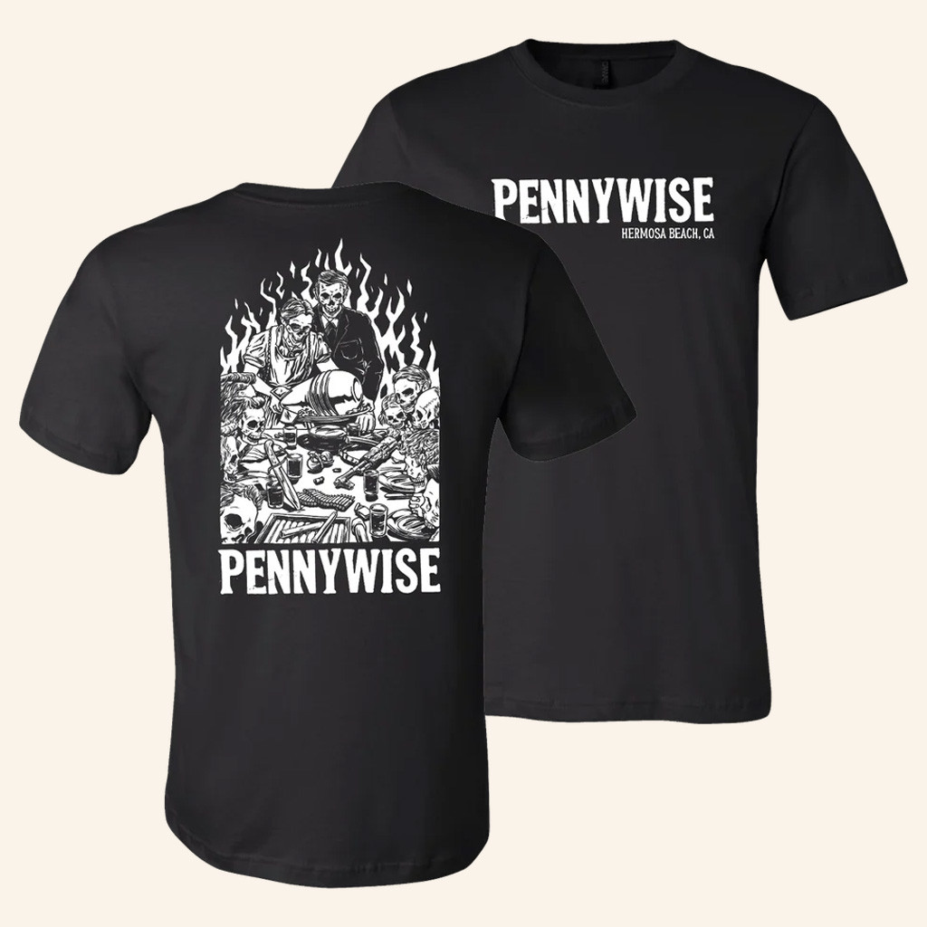 Pennywise Merch Dinner Time T-Shirt Music Related Gifts For Guys