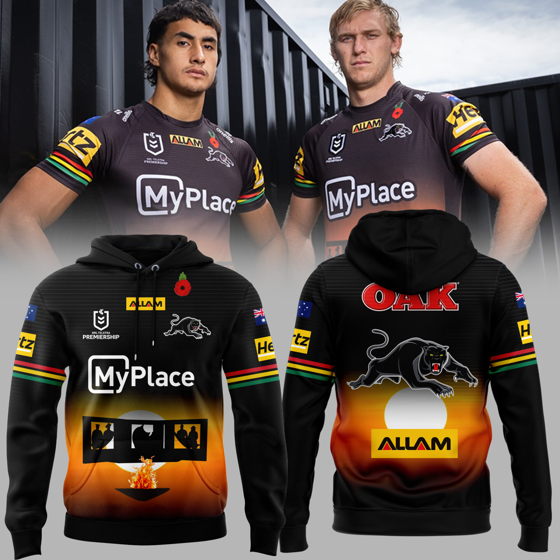 Penrith Panthers 2025 ANZAC Round Hoodie Gift Ideas For Rugby Players