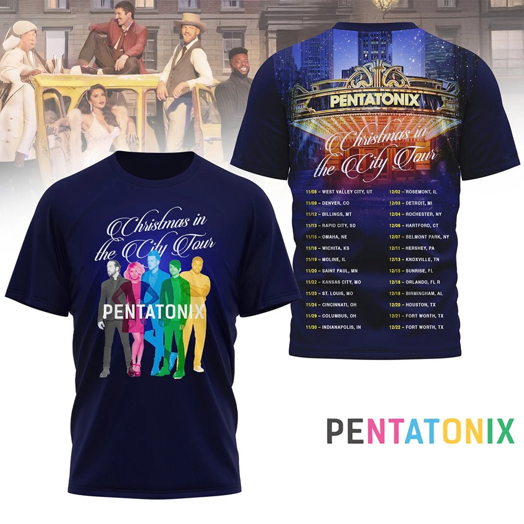 Pentatonix Christmas In The City Tour Shirt 2025 Pentatonix Merch Gifts For Pop Fans Pentatonix Christmas In The City Tour Shirt 2025 Pentatonix Merch Gifts For Pop Fans