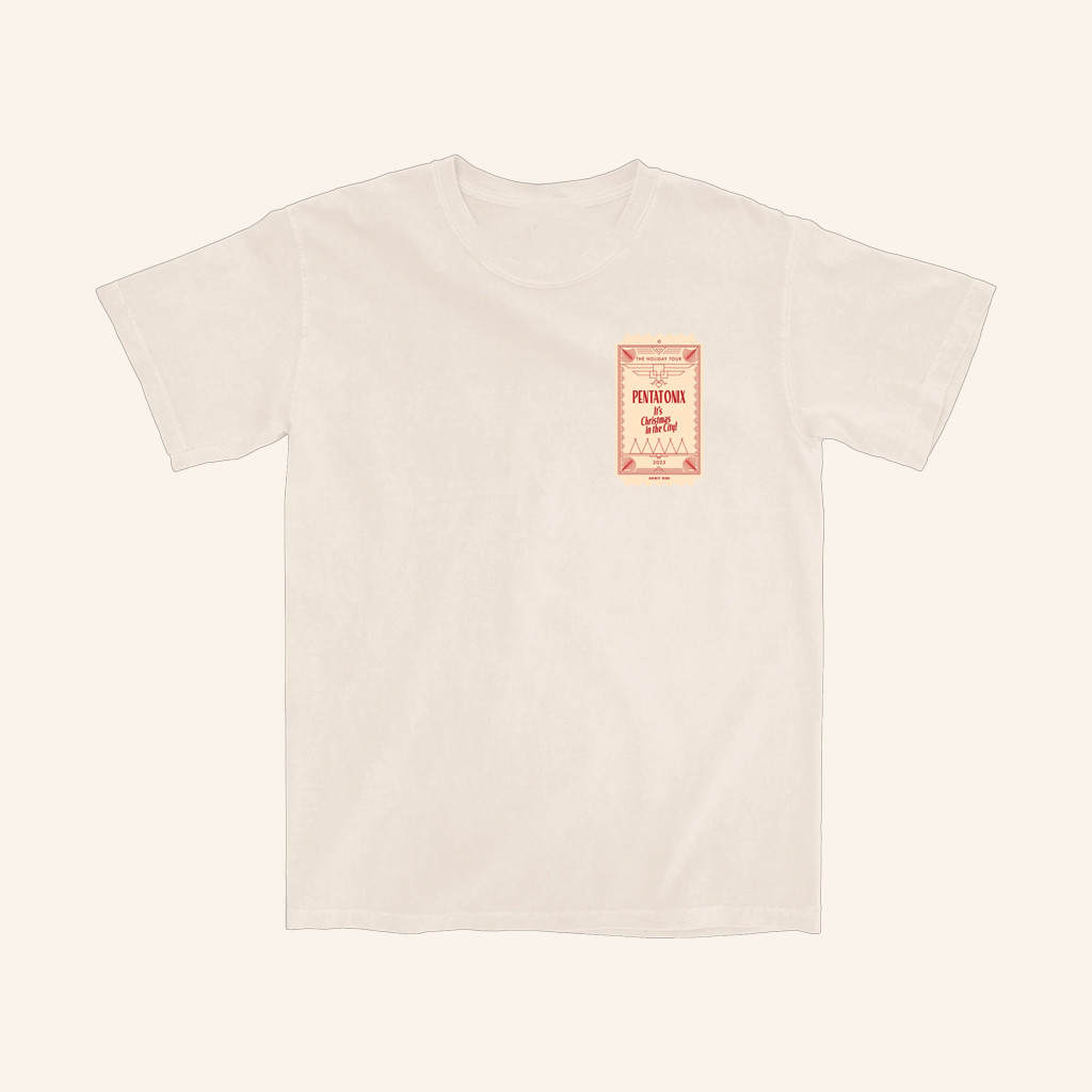 Pentatonix Merch Ptx Ticket Ivory T-Shirt Gifts For Pop Lovers Pentatonix Merch Ptx Ticket Ivory T-Shirt Gifts For Pop Lovers