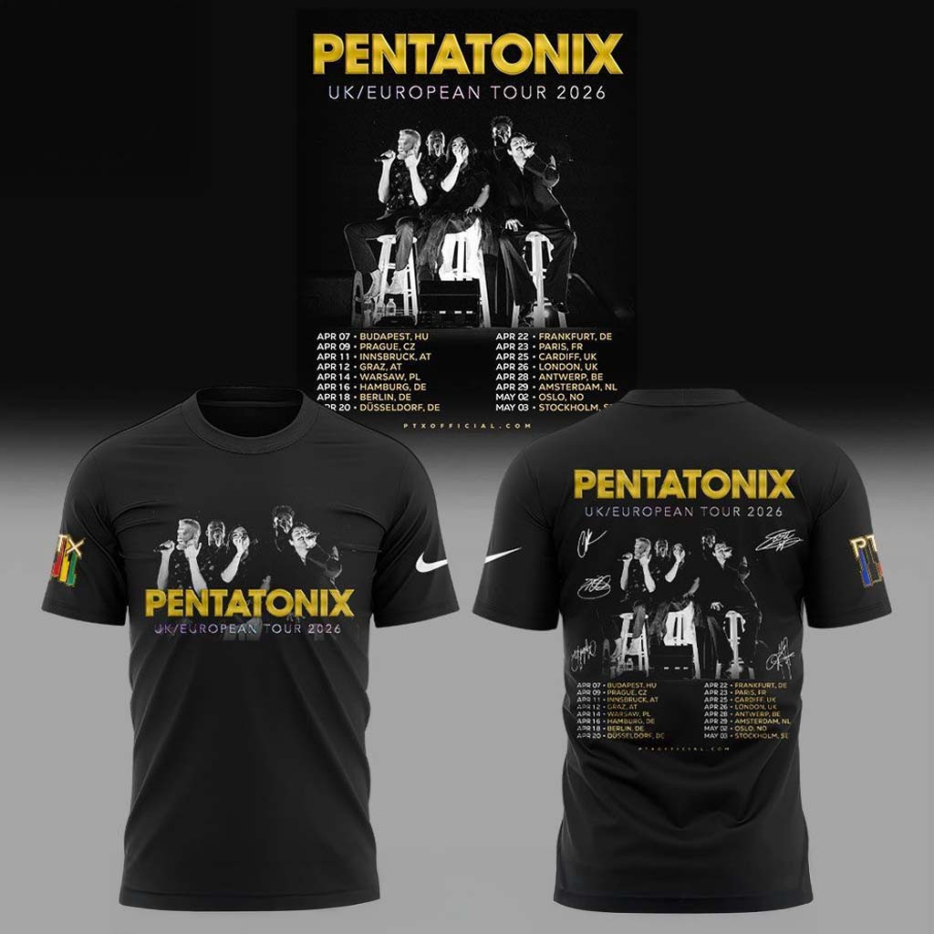Pentatonix UK EUROPEAN 2026 Tour T-Shirt Pentatonix Merch Gifts For Brother