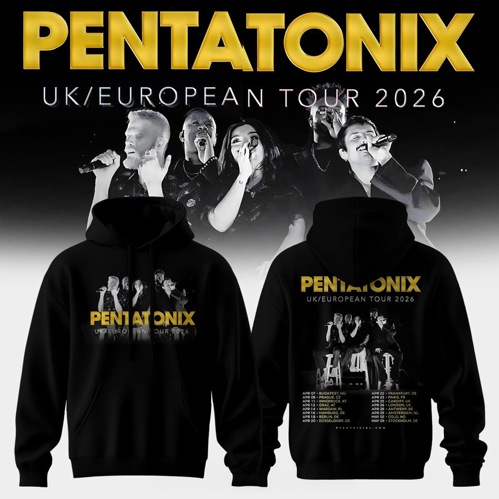 Pentatonix UK European Tour 2026 Hoodie Pentatonix Merch Birthday Gift For Friends