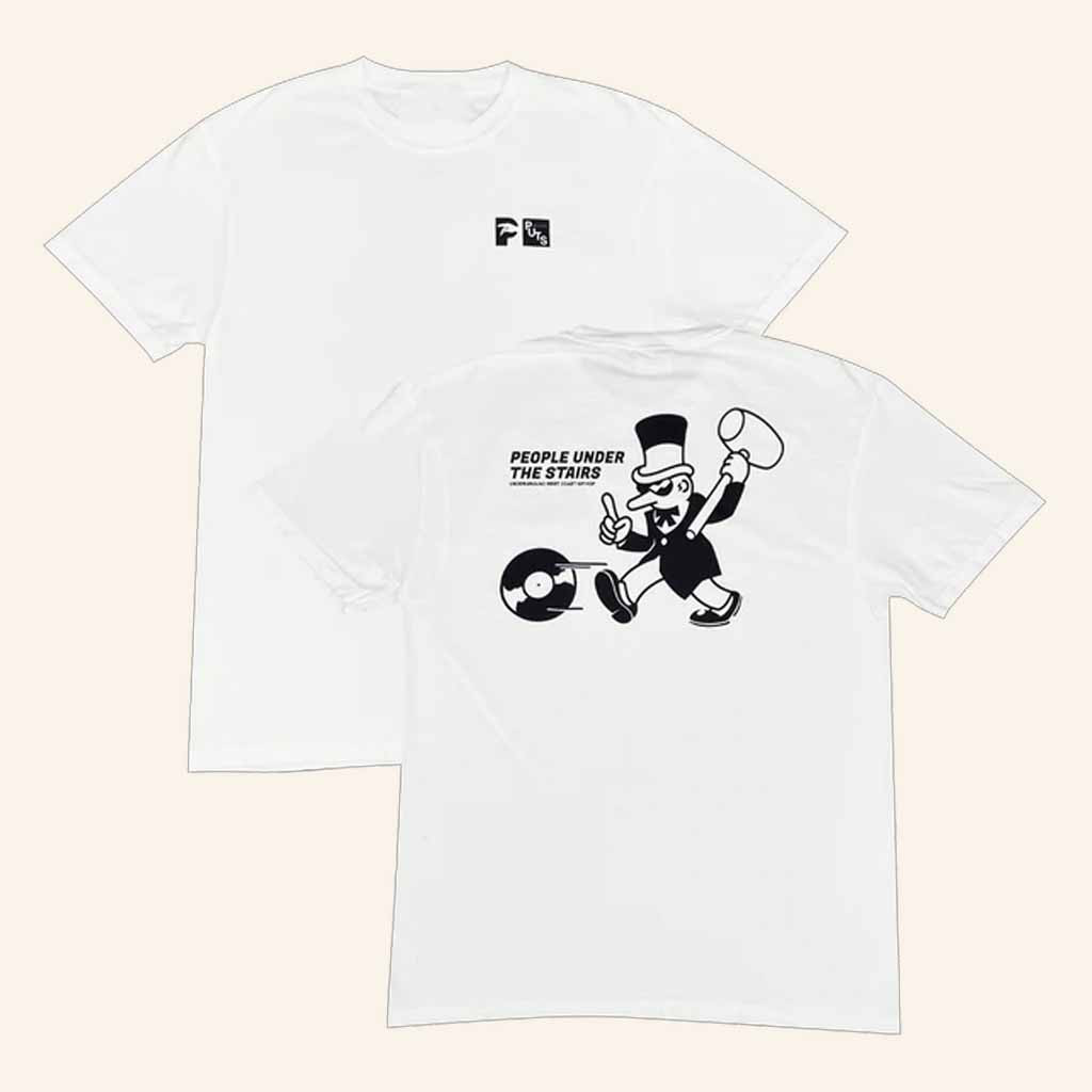People Under The Stairs Merch Western White T-Shirt Gifts For Music Fans
