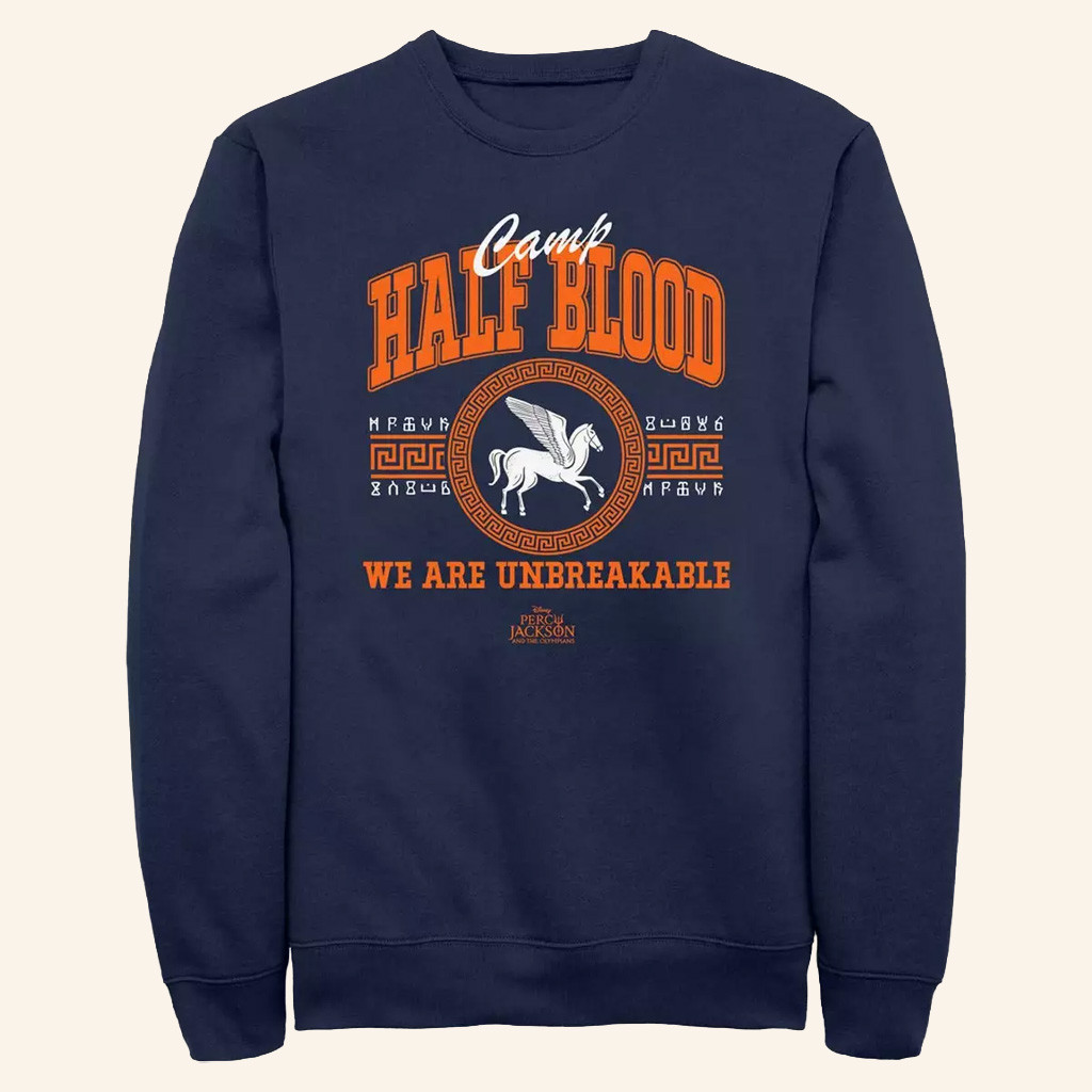 Percy Jackson Merch Percy Jackson And The Olympians Camp Half Blood Collegiate Sweatshirt Gifts