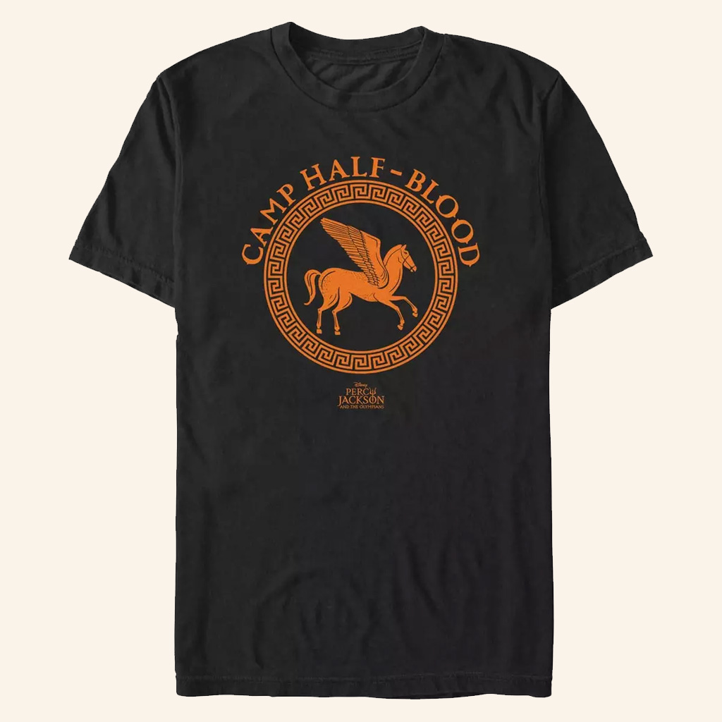 Percy Jackson Merch Percy Jackson And The Olympians Camp Half Blood Icon Logo T-Shirt Gifts