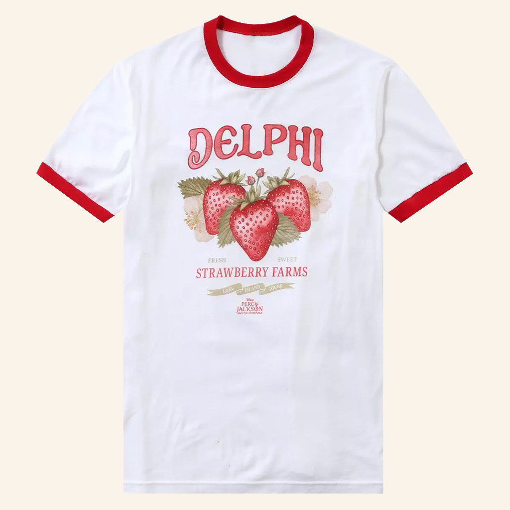 Percy Jackson Merch Percy Jackson And The Olympians Delphi Strawberry Farms Shirt Besties Gifts