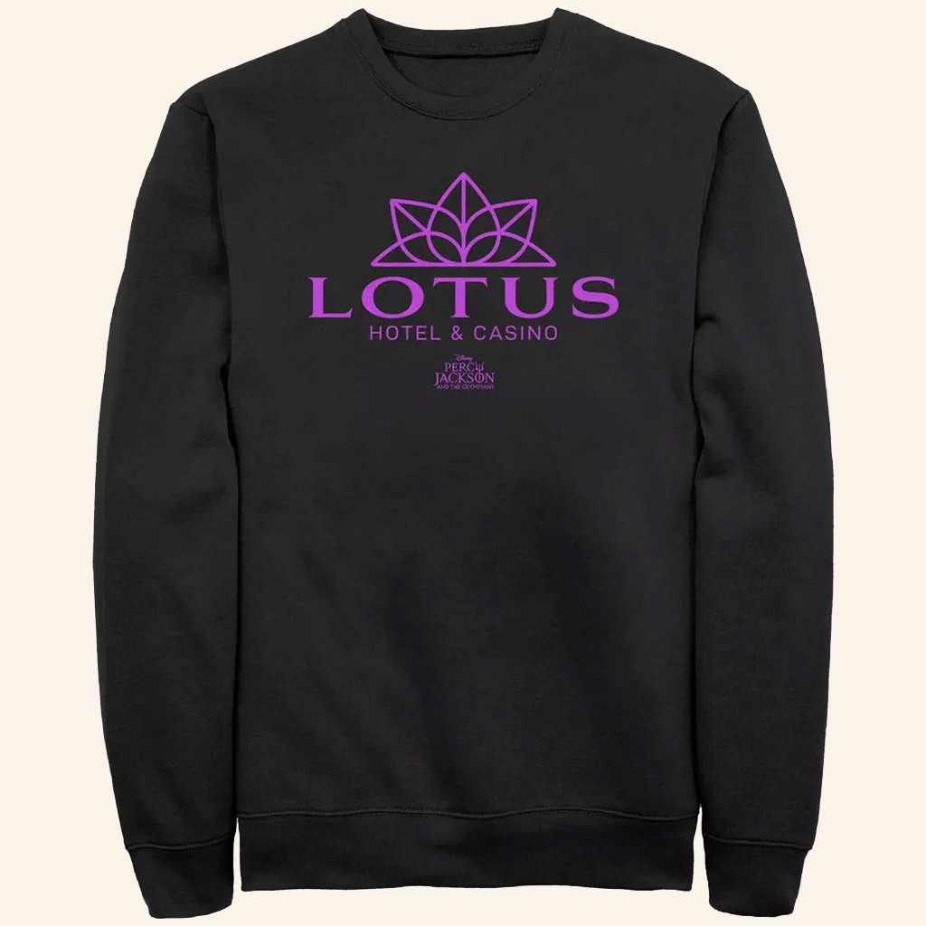 Percy Jackson Merch Percy Jackson And The Olympians Lotus Hotel And Casino Sweatshirt Gifts