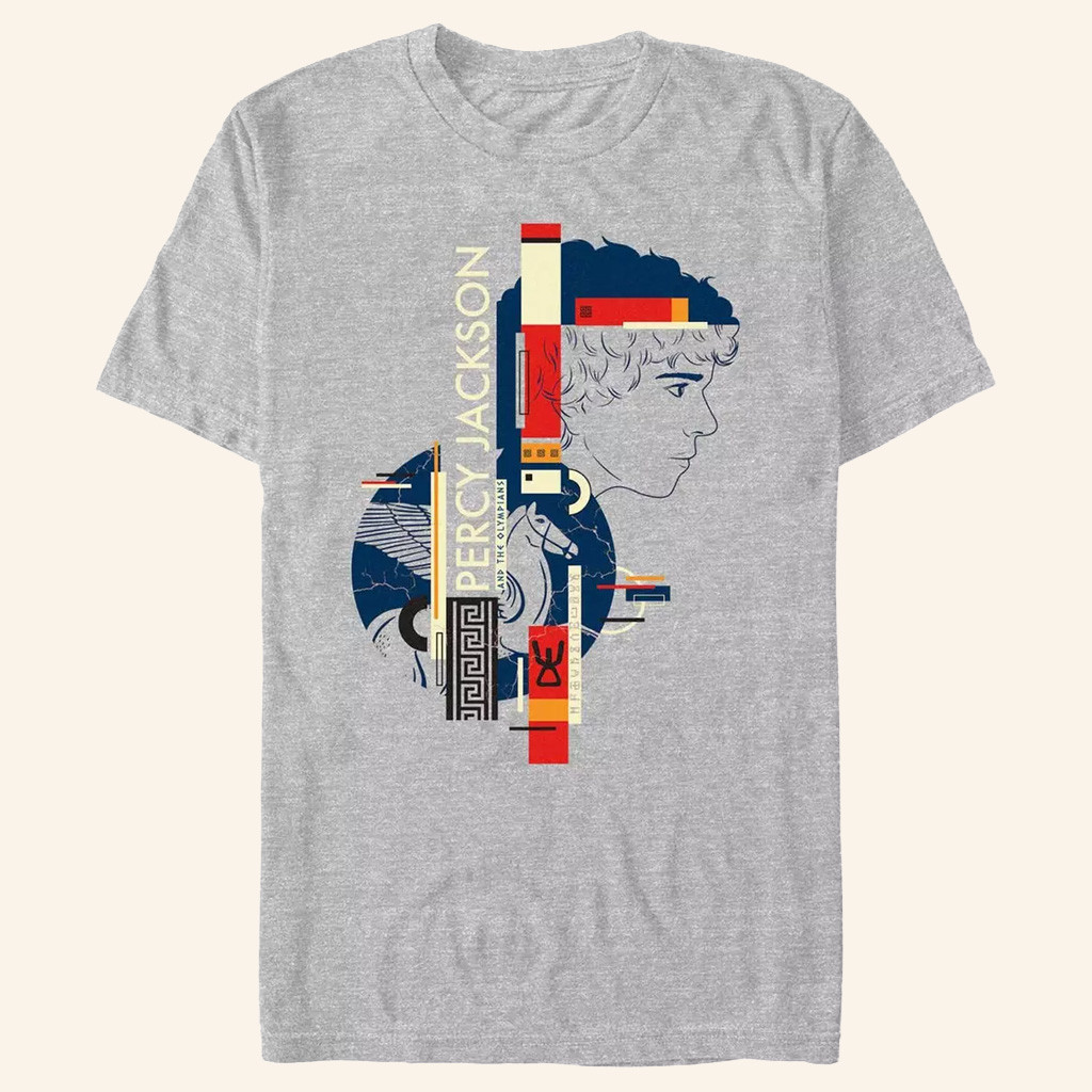Percy Jackson Merch Percy Jackson And The Olympians Pegasus Geometric T-Shirt Gifts For Dad