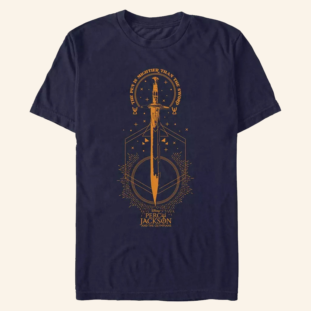 Percy Jackson Merch Percy Jackson And The Olympians Pen Above Sword T-Shirt Gifts For Brothers