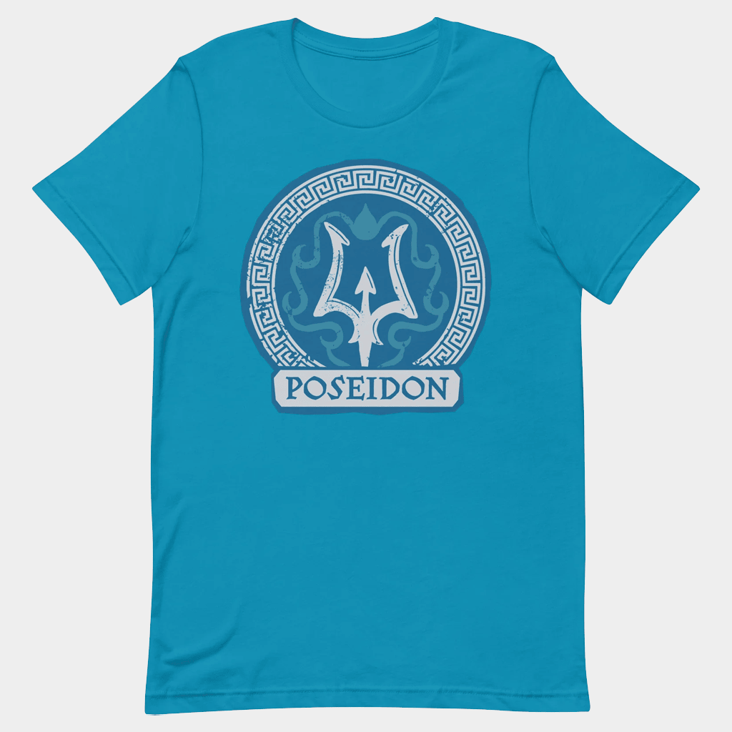 Percy Jackson Merch Percy Jackson T-Shirt Poseidon Cabin Shirt Birthday Gift For Husband
