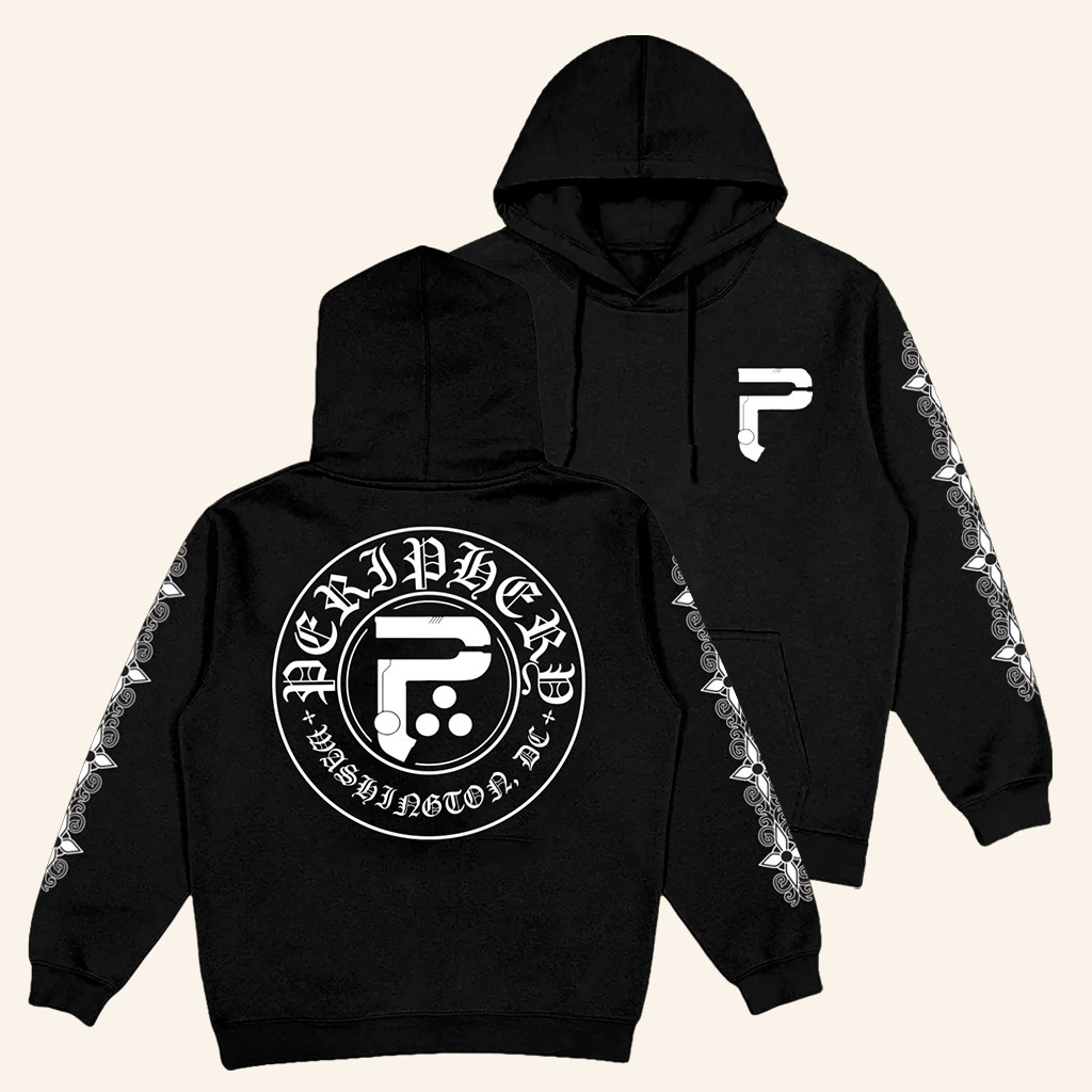 Periphery Merch Blackletter Hoodie Music Lover Gift Ideas For Him