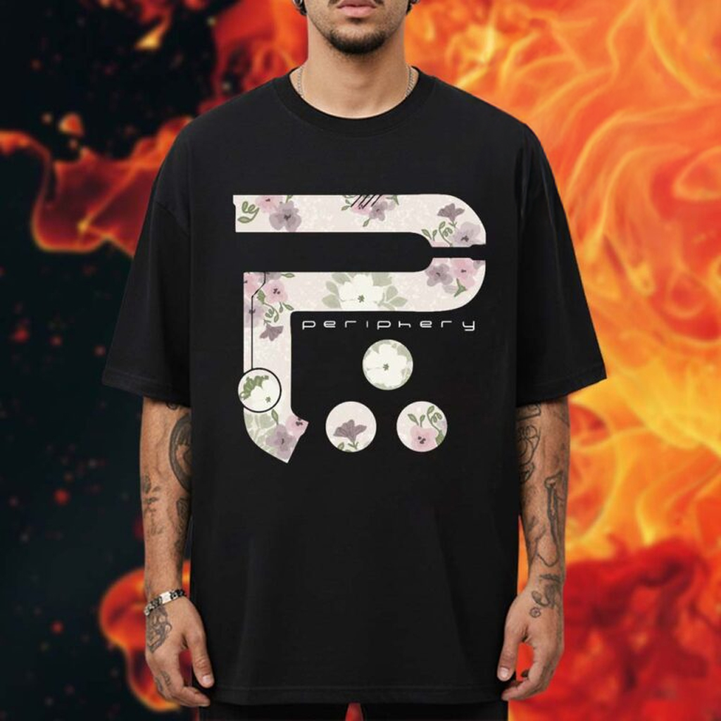 Periphery New Official Tour Merch Floral P Logo 2 0 T-Shirt Periphery Merch Gifts For Fans