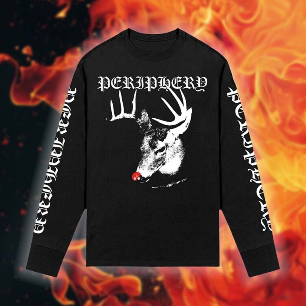 Periphery New Official Tour Merch Reindeer Long Sleeve Shirt Periphery Merch Christmas Gifts