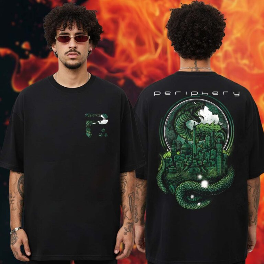 Periphery New Official Tour Merch Snake T-Shirt Periphery Merch Gifts Ideas For Music Lovers