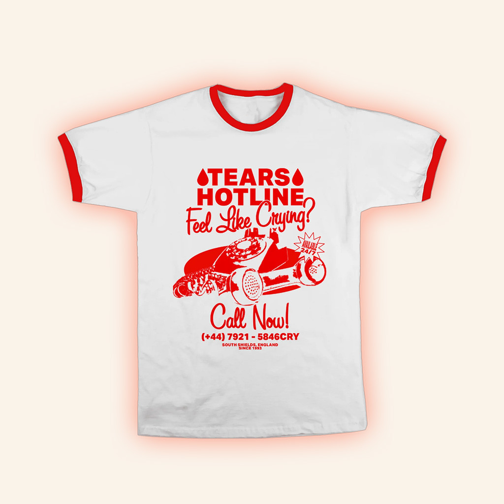 Perrie Merch Tears Hotline Ringer T-Shirt Birthday Gifts For Music Lovers