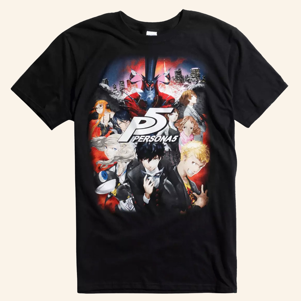 Persona Merch Persona 5 Characters T-Shirt Gift Ideas For Game Lovers