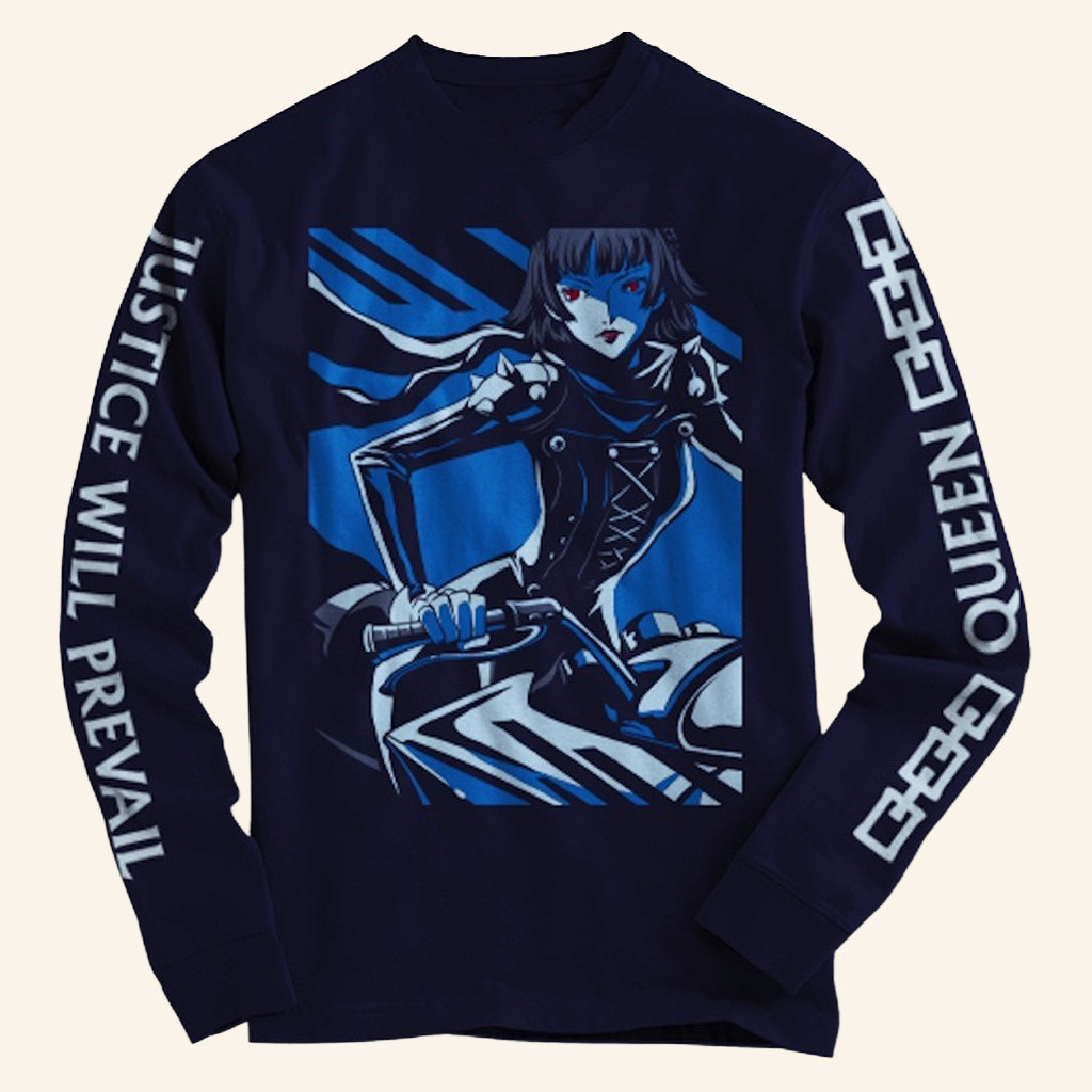 Persona Merch Persona 5 Queen Makoto Niijima Long Sleeve Shirt Gifts For The Game Lover