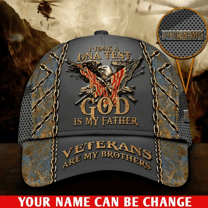 Personalised I Took A DNA Test God US Veteran Cap Gift For Veterans Day
