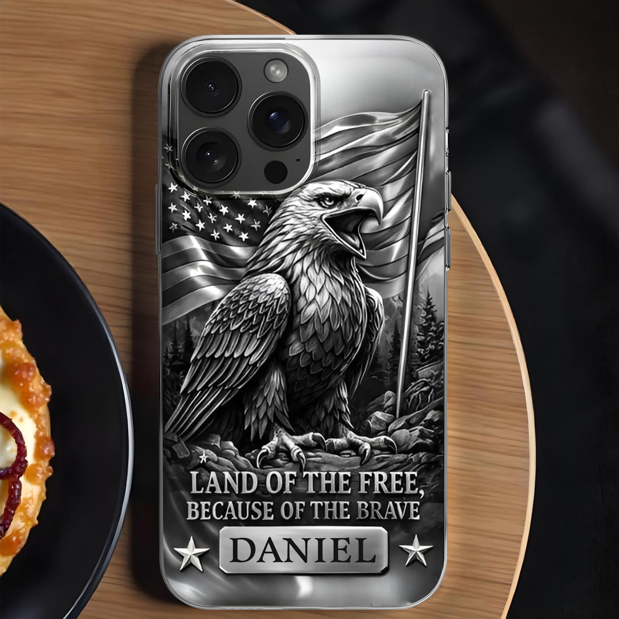 Personalized 1776 2026 250th Anniversary Patriotic Eagle Flag Phone Case Gift For Patriots