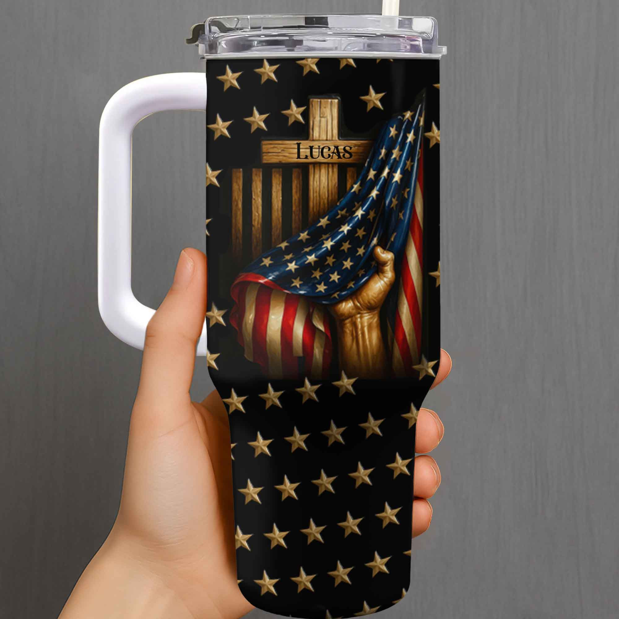 Personalized 1776 2026 250th Anniversary Patriotic Tumbler Gift For Family Freedom