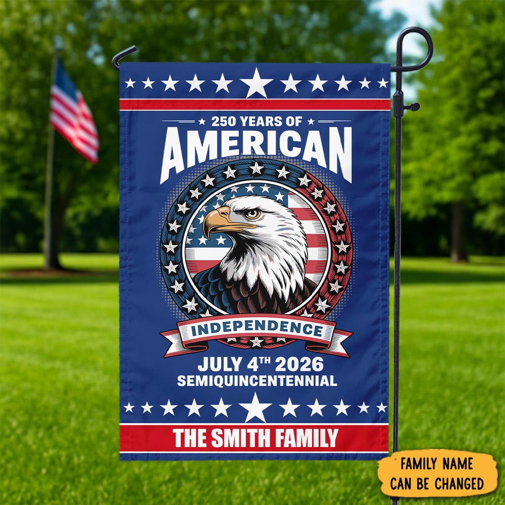 Personalized 250 Years Of America Anniversary Independence Day 2026 Flag Patriotic Gift Ideas