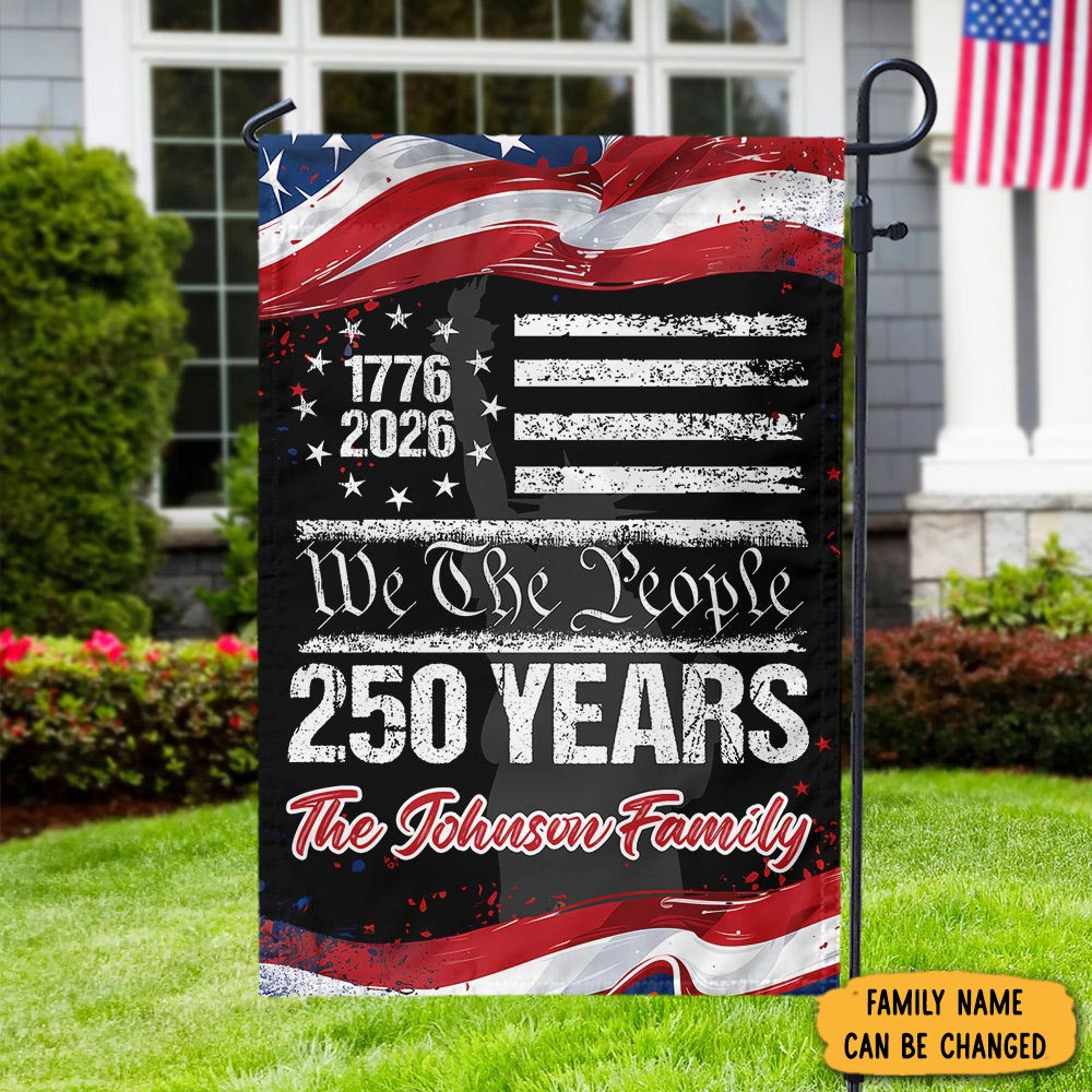 Personalized 250 Years Usa 250th Birthday 1776 2026 Eagle Flag We The People Patriotic Decor