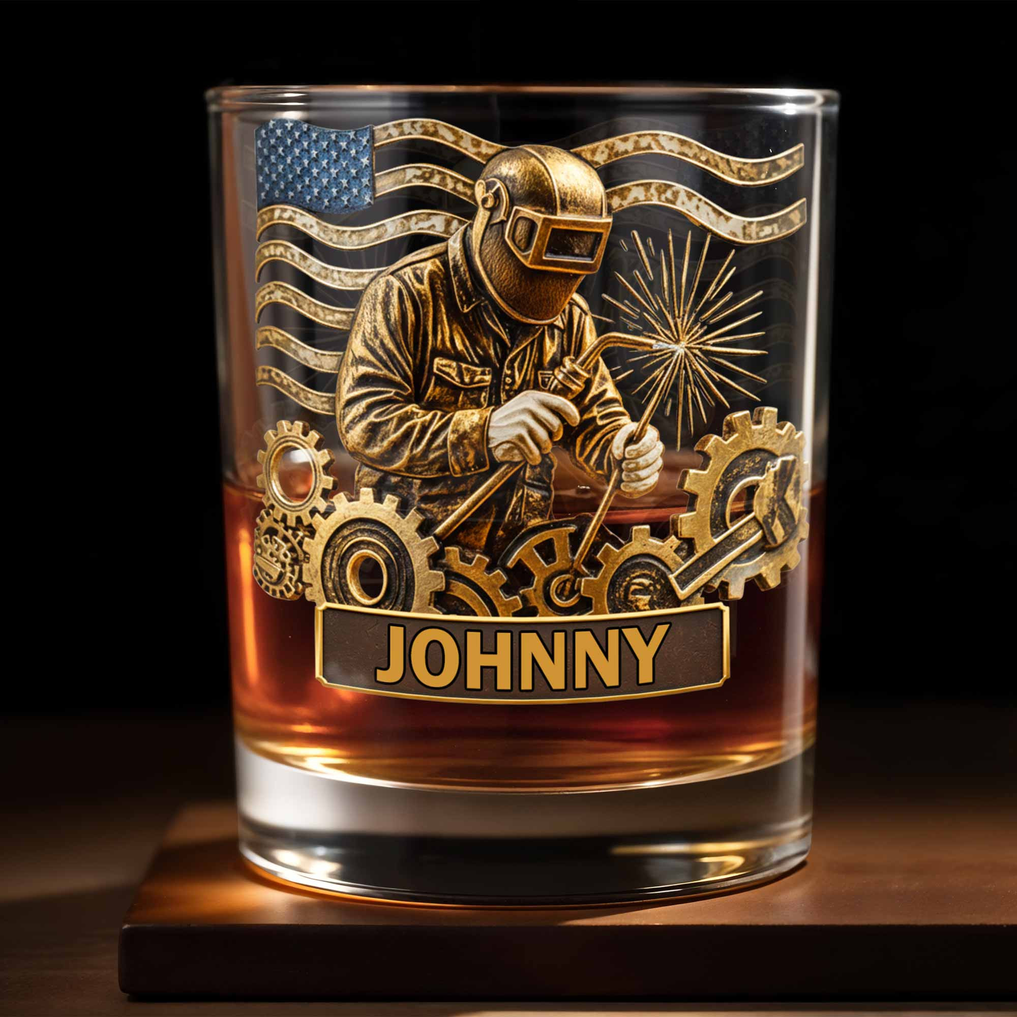 Personalized 250th Anniversary Capture Spirit Craftsmanship Patriotism Whiskey Dad Birthday Gift