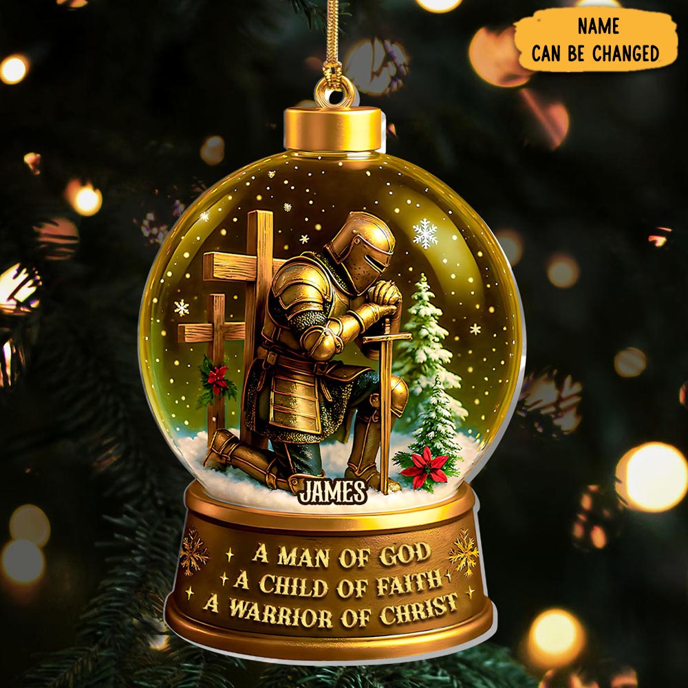 Personalized A Man Of God Christmas Ornament In Loving Memory Ornaments Xmas Gifts
