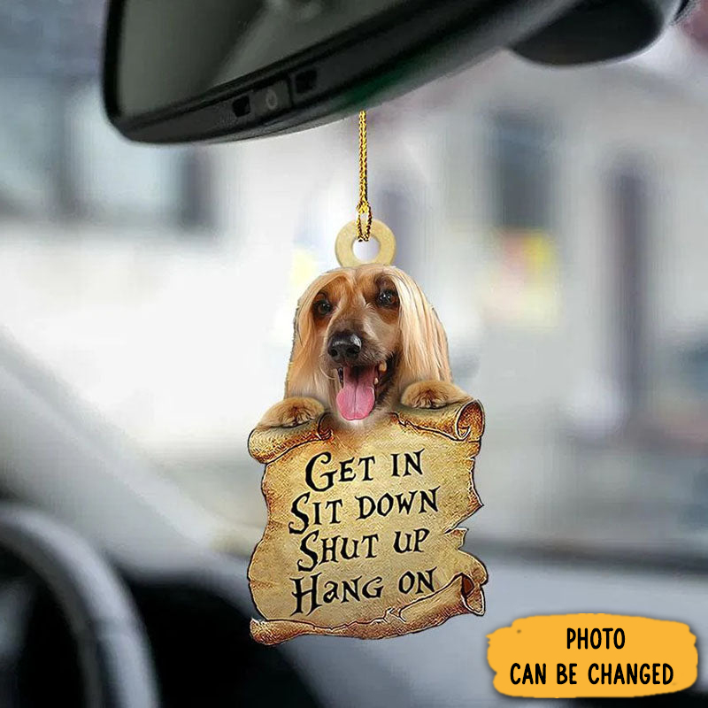 Personalized Afghan Hound Get In Ornament Meaningful Birthday Ornament Gift