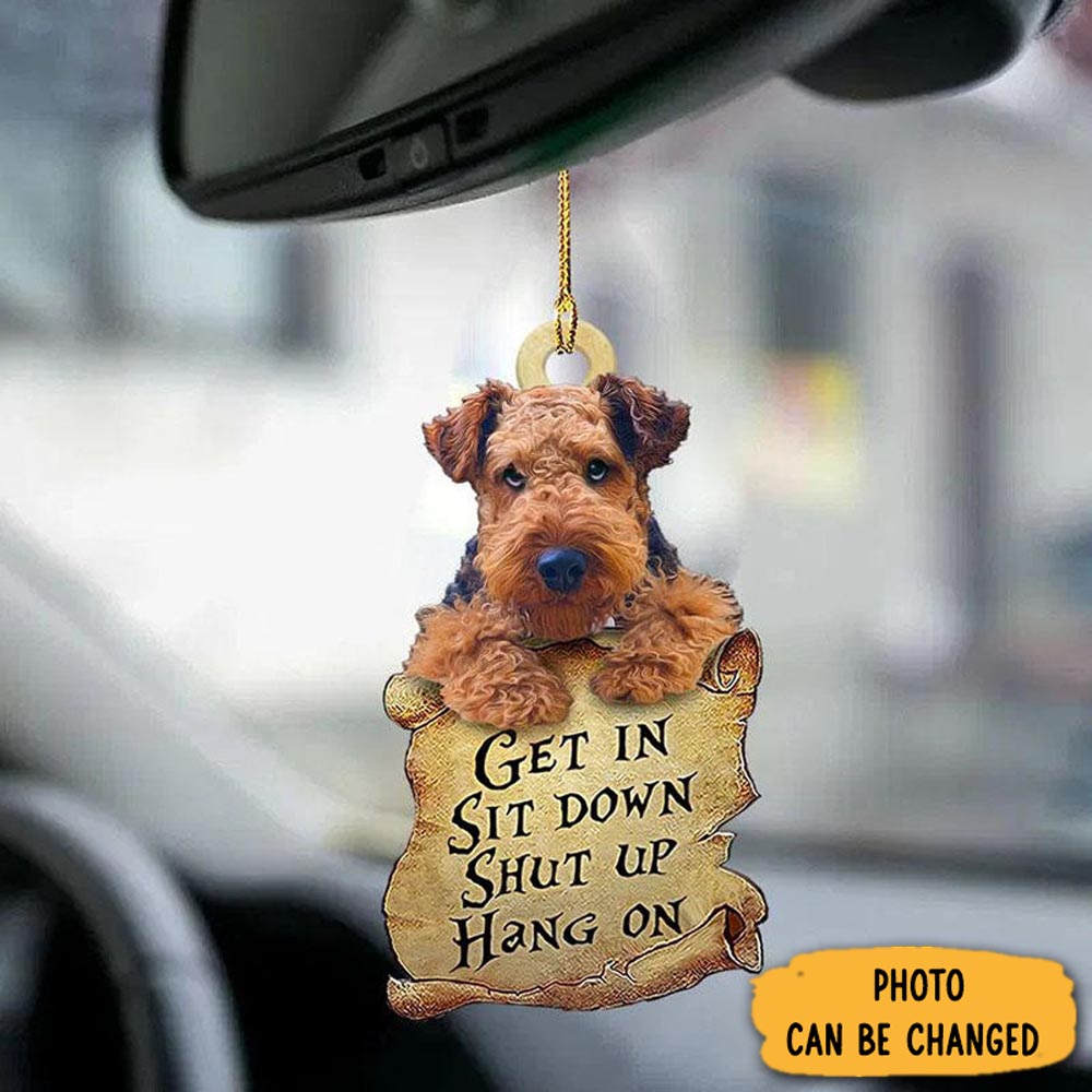 Personalized Airedale Terrier Get In Ornament Thoughtful Valentine Ornament Gift