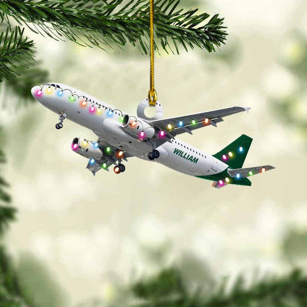 Personalized Airplane Ornament Gifts For Pilot