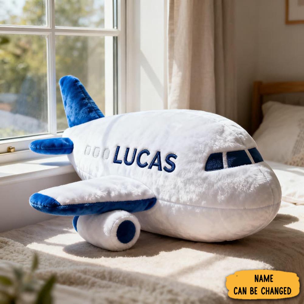 Personalized Airplane Pillow Aviation Themed Sofa Decor Aviation Gifts For Him