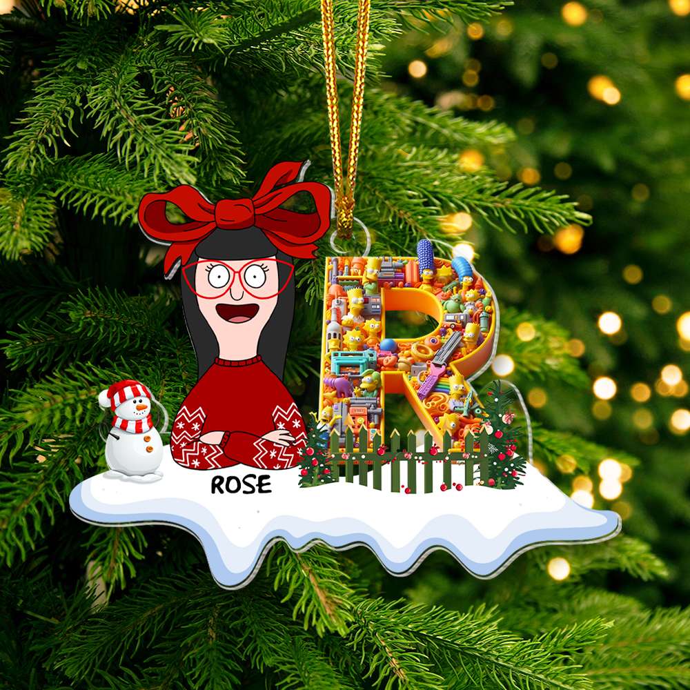 Personalized Alphabet Letter Gifts For Movie Lover Acrylic ornament Christmas - Christmas Ornament Gift Idea Personalized Alphabet Letter Gifts For Movie Lover Acrylic ornament Christmas - Christmas Ornament Gift Idea