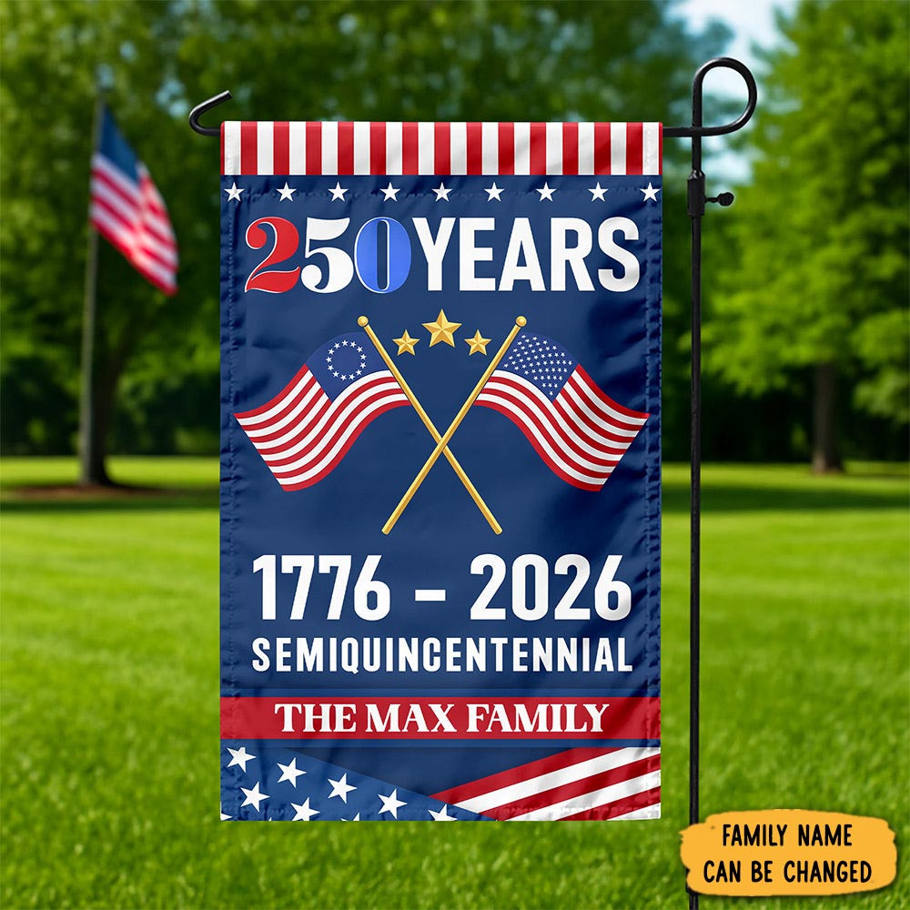 Personalized America 250th Anniversary 1776 2026 Flag Fourth Of July Merch Semiquincentennial Gift